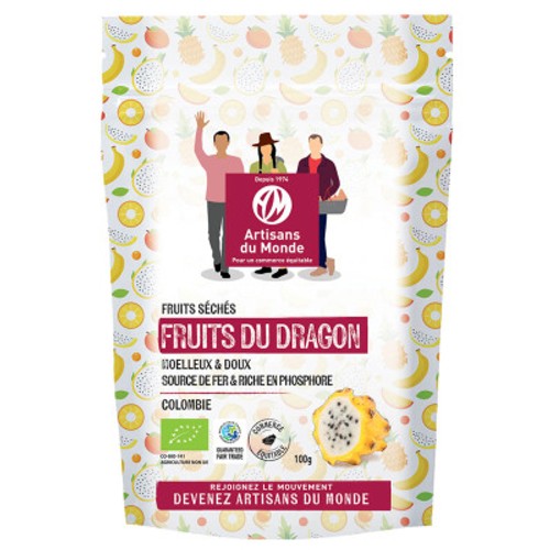 Artisans du Monde Fruits du Dragon Séchés Bio 100g