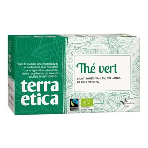 Terra Etica Thé vert du Sri Lanka 20 sachets