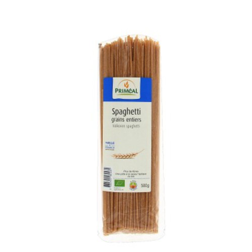 Primeal Spaghettis Grains Entiers Bio 500g
