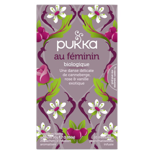 Pukka Infusion Bio Au Féminin 20 Sachets - Naturalia Courses en ligne et  offres