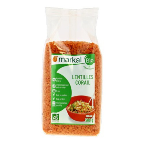 Markal Bio Lentilles Corail 500g