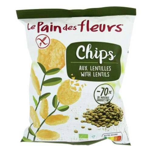Le Pain Des Fleurs Chips Aux Lentilles Vertes Bio 50G