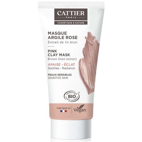 Cattier Mini Masque Argile Rose Bio 30ml