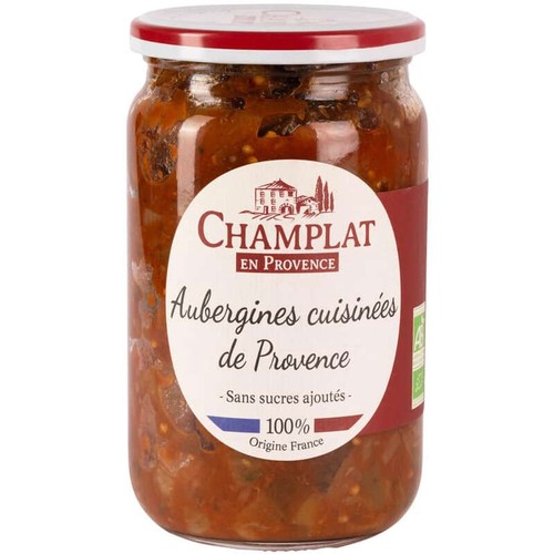 Champlat Aubergines Cuisinées Bio 720g