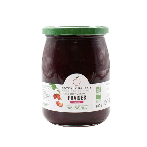 Coteaux Nantais Confiture de Fraises Extra Bio 690g