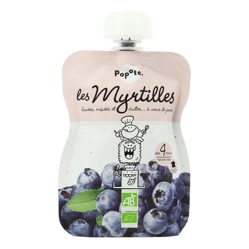 Popote Gourde de Myrtilles Dès 4 Mois 120g