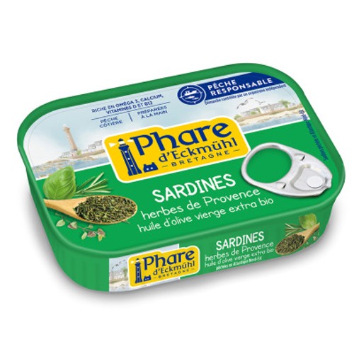 Phare d'Eckmühl sardines herbes de Provence 135g