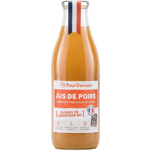 PourDemain Bio Demain Jus de Poire France Bio 1L