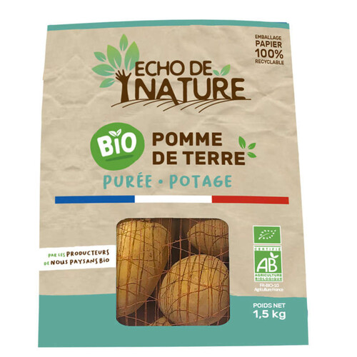 Naturalia Pomme de Terre Bio Purée/Potage Calibre 40/70 1,5kg