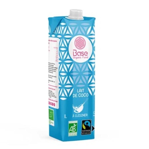 Base Organic Food Lait de Coco à Cuisiner 1L