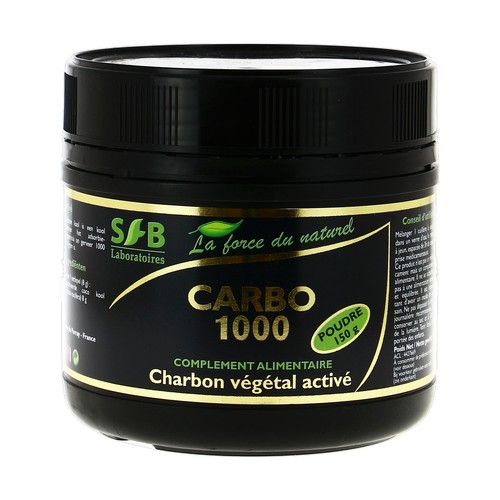 Sfb Laboratoires Carbo 1000 Charbon Végétal Activé Poudre 150G