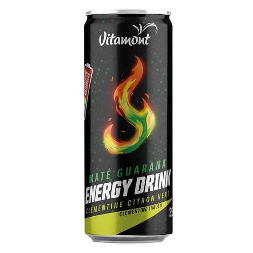 Vitamont Boisson énergisante Clémentine et citron vert Bio 25cl