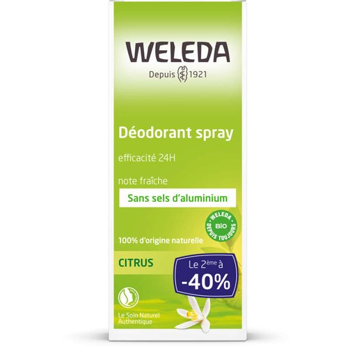Weleda Déodorant Spray Citrus Bio 2x100ml