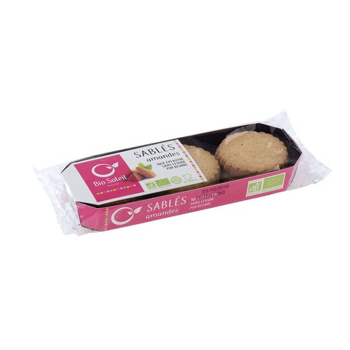 Bio Soleil Sables Pur Beurre Sans Levure Aux Amandes Bio 160gr