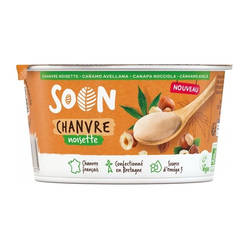 Soon Dessert végétal Chanvre Noisette 150g