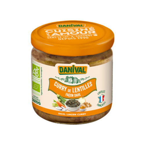 Danival Curry lentilles 320g