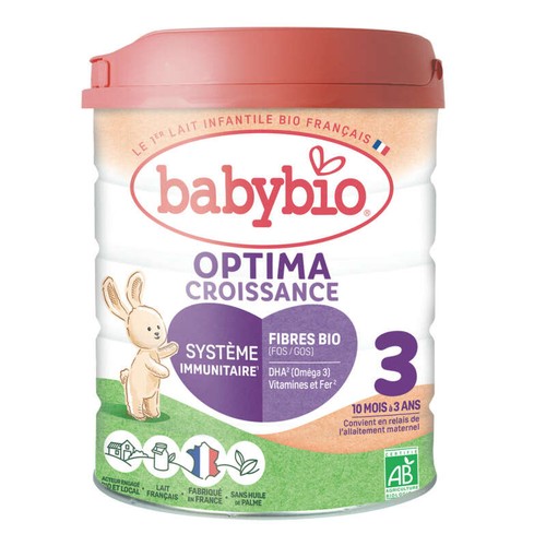 Babybio Optima Croissance 3 Lait en poudre de 10 mois à 3 ans 800g