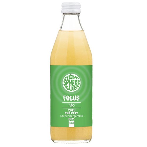 Hémisphère Sud Focus Thé vert Yuzu Bergamote Bio 33cl