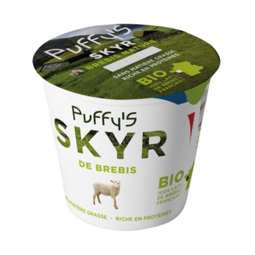 Puffy's Skyr au Lait de Brebis Nature Bio 400g