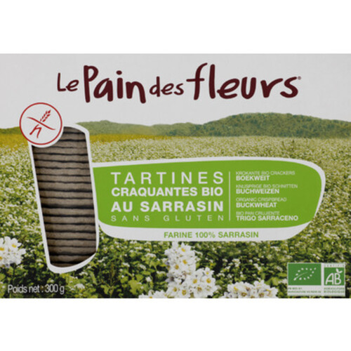 Le Pain Des Fleurs Tartines Craquantes Au Sarrasin Sans Gluten Bio 300g