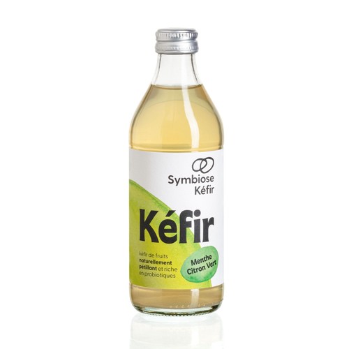 Symbiose Kéfir Menthe & Citron Vert Bio 33cl