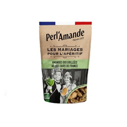Perl'Amande Amandes Bio Grillées Ail des Ours de France 100g