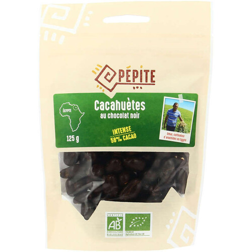 Pepite Cacahuètes Au Chocolat Noir Bio 125g
