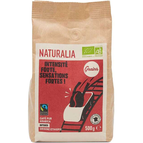 Naturalia Café Grains Pur Arabica Origine Ethiopie 500g