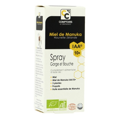 Manuka Spray gorge et bouche au Miel IAA10+ 25ml