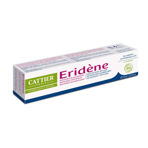 Cattier Eridène Dentifrice blanchissant Bio 75ml