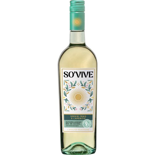 So’Vive  Vin Blanc Bas en Alcool 75cl