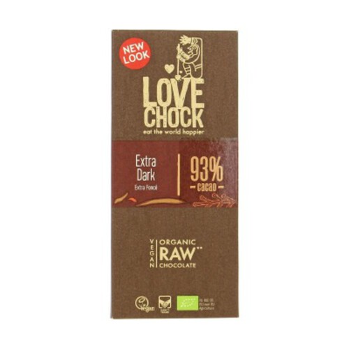 Lovechok Chocolat Noir 93% Bio 70G