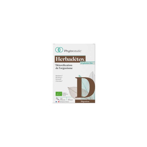Phytoceutic Herbadetox 12 Plantes Actives Bio 20 Ampoules de 10ml