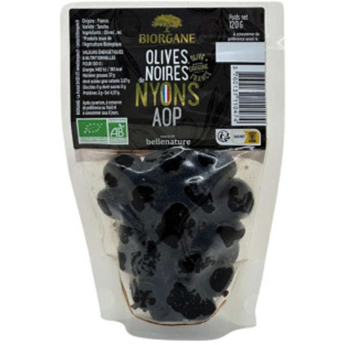 Biorgane Olives Noires de Nyons Aop 120g