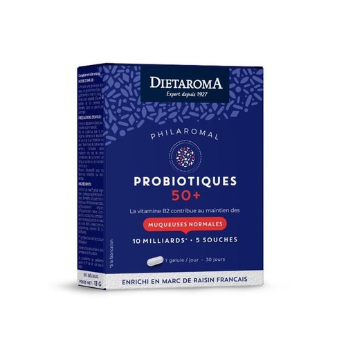 Dietaroma Philaromal Probiotoques 50+ Muqueuses Normales Cure 30jours 33g