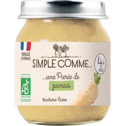 Simple Comme... Purée de Panais Dès 4Mois 125g