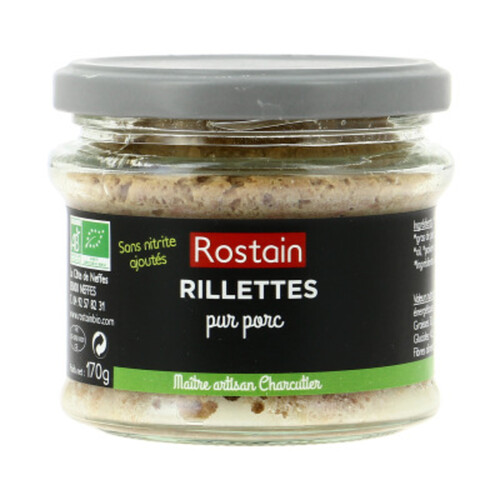 Rostain Rillettes Pur Porc Bio 180g