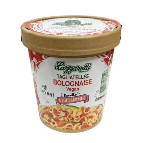 Lazaretti Tagliatelles Bolognaise Bio Vegan 70g