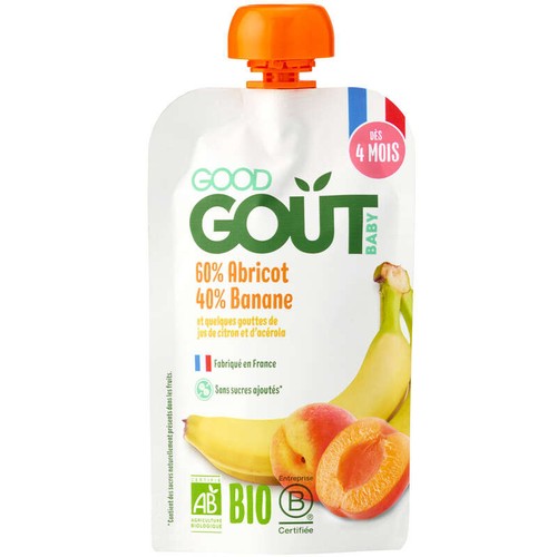 Good Goût Baby Purée Abricot - Banane Bio dès 4 mois 120g