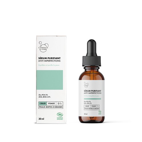 Clémence & Vivien Sérum Purifiant bio Anti-Imperfections 30ml