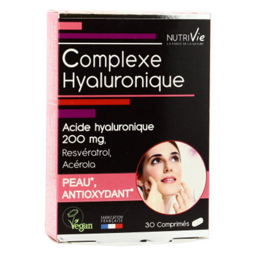 Nutrivie Acide Hyaluronique - 30 Comprimés Bio