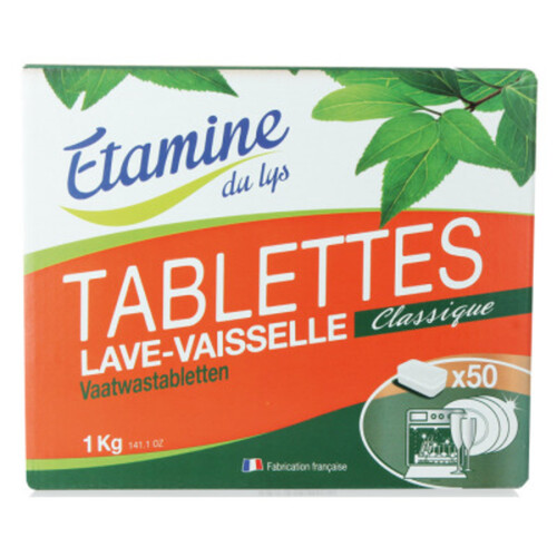 Etamine Du Lys Tablettes Lave-Vaisselle X50 1Kg