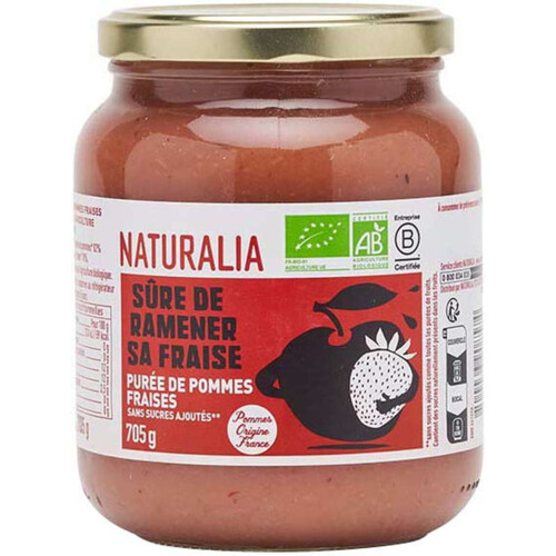 Naturalia Purée de Pommes Fraises 705g