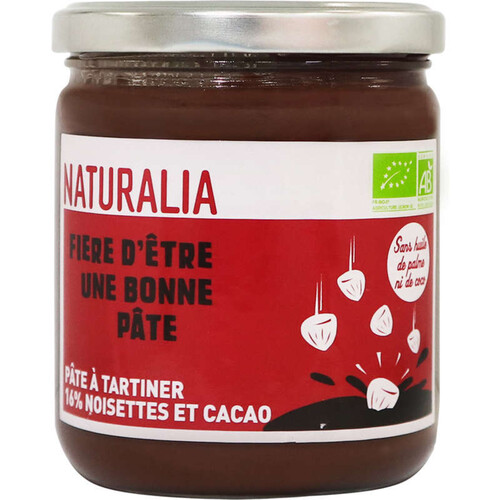 Naturalia Pâte à Tartiner 16% Noisettes & Cacao 400g