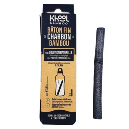 Khool Bamboo Bâton Fin Charbon Bambou