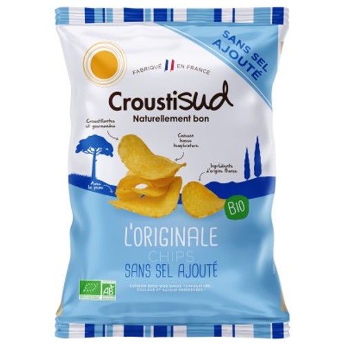 CroustiSud L'Originale Chips Sans Sel Ajouté 100g