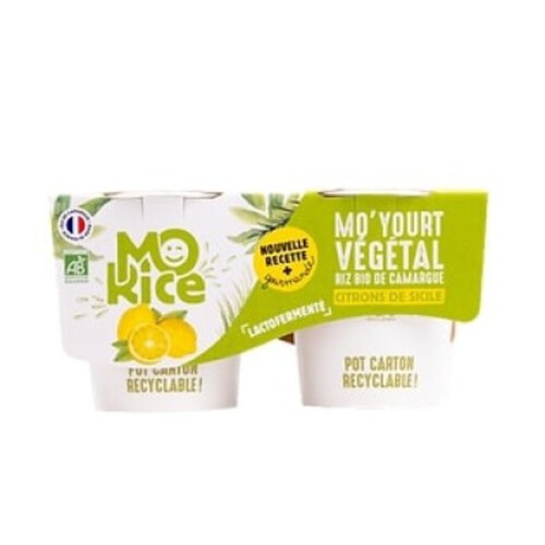 Mo'Rice Mo'Yourt Végétal Citron Bio 2*125g