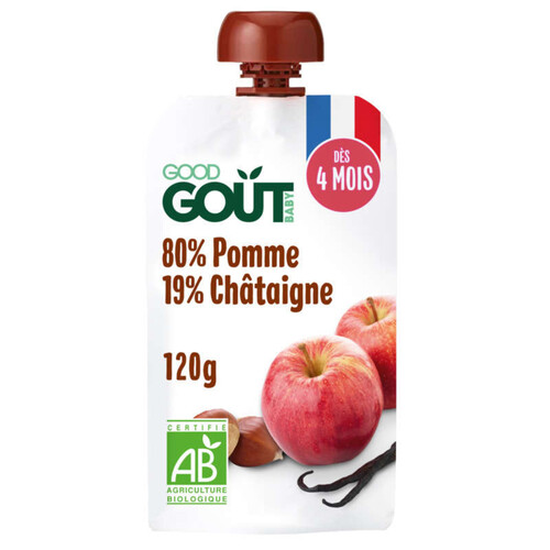 Good Gout Kidz Pomme châtaigne Bio 120g