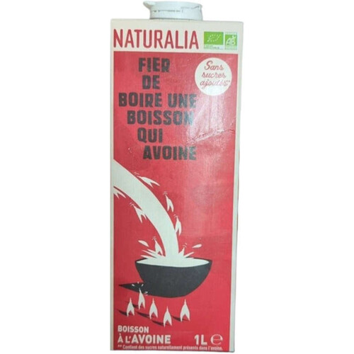 Naturalia Boisson avoine Sans sucre Ajouté 1l