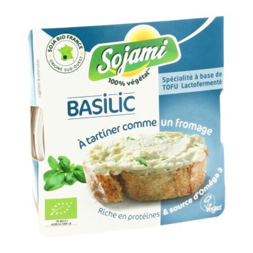 Le Sojami Tofu Lactofermenté Au Basilic 125G Bio